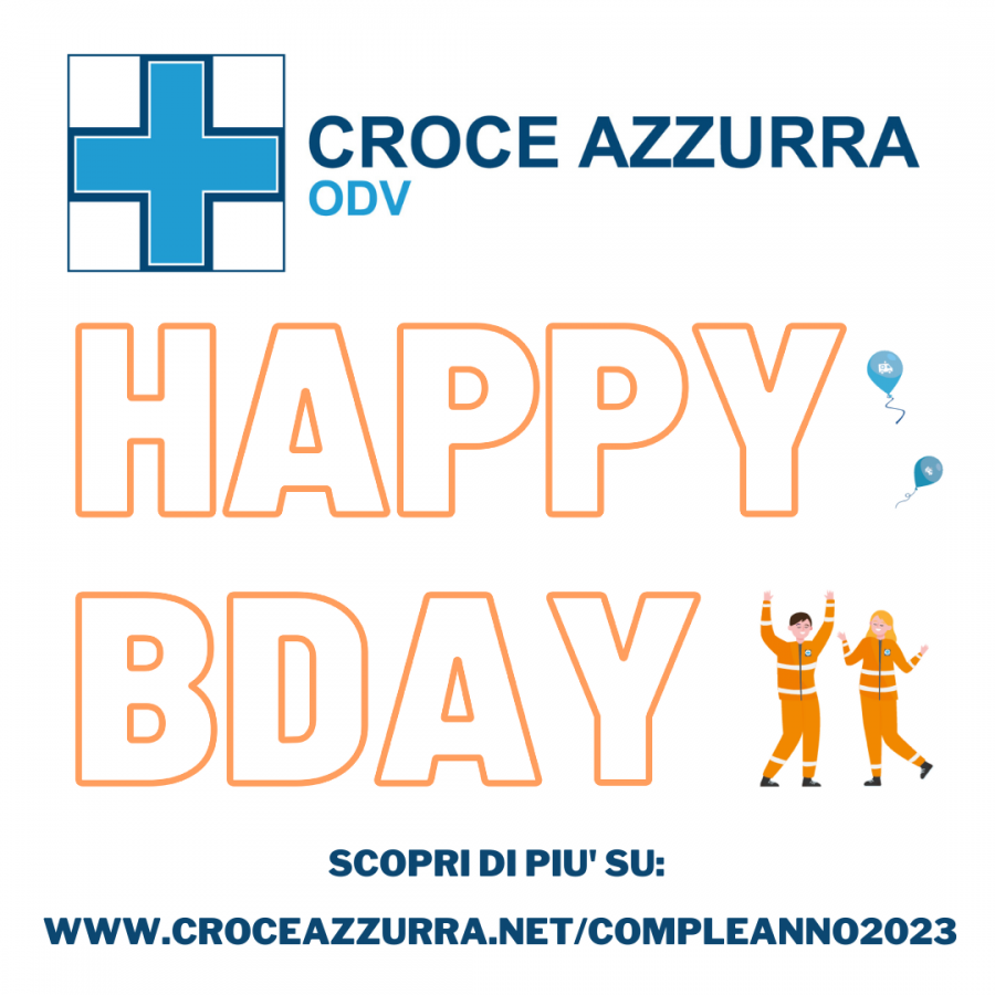 BUON COMPLEANNO CROCE AZZURRA